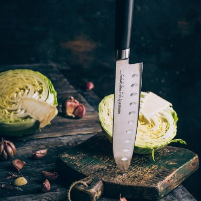 Cuțit Samura Mo-V Santoku 7"/180mm, AUS-8 HRC-58