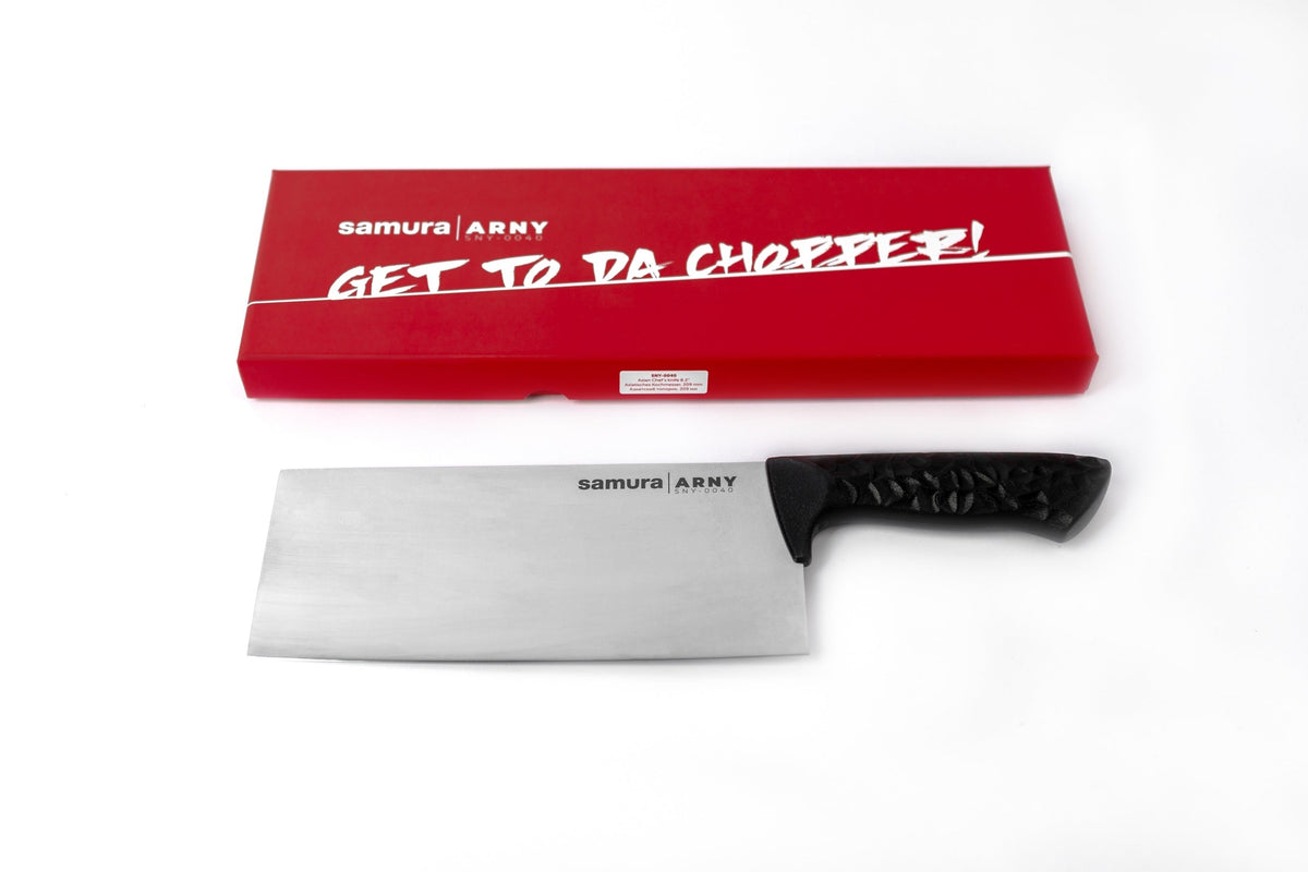 Cuțit bucatar Chef asiatic Samura Arny miner negru 8.2"/209mm, AUS-8 HRC-59