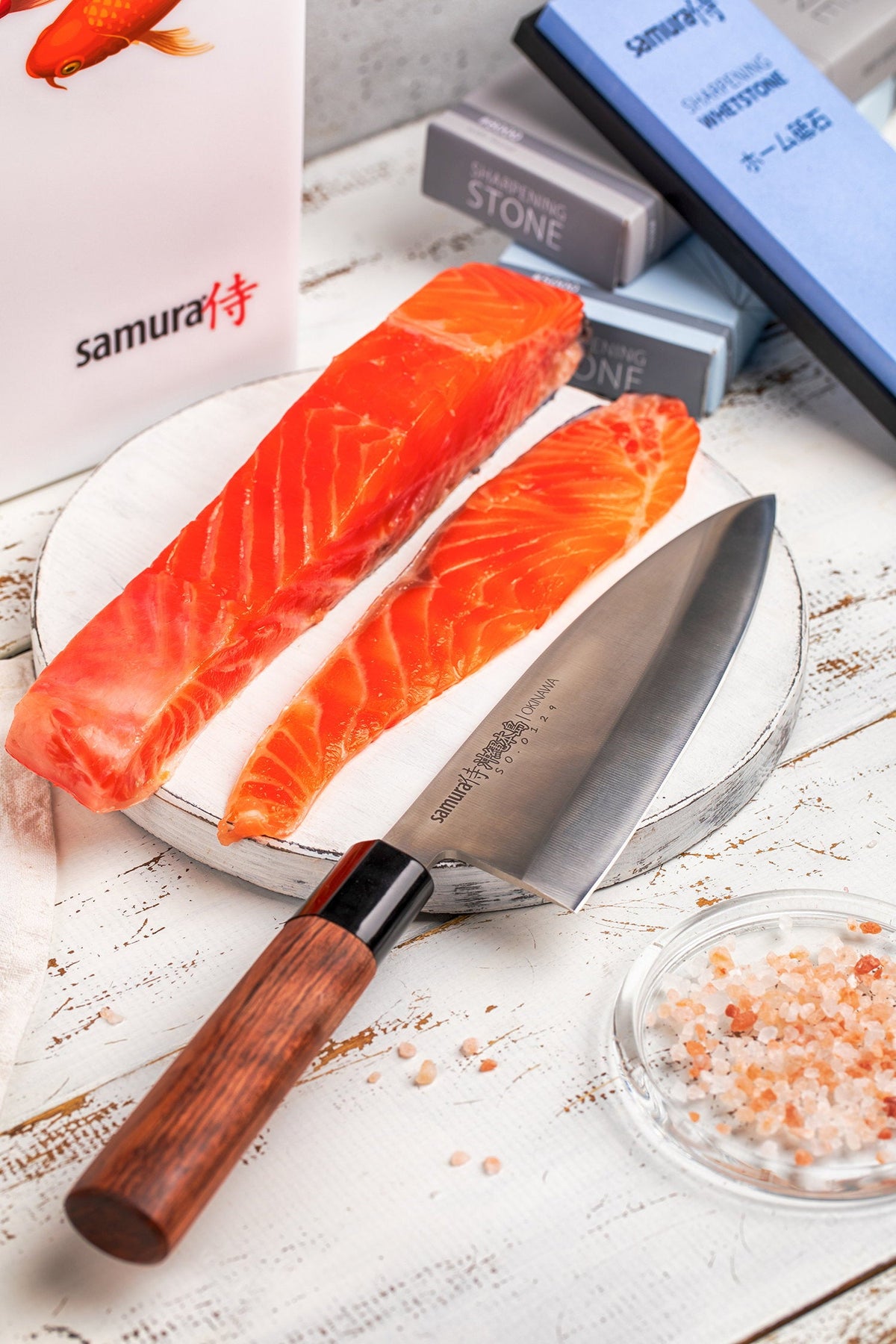 Cuțit Samura Okinawa Deba 6.7"/170mm, AUS-8 HRC-58