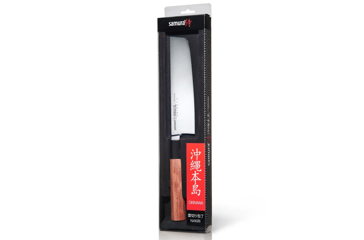 Cuțit Samura Okinawa Nakiri 6.8"/172mm, AUS-8 HRC-58