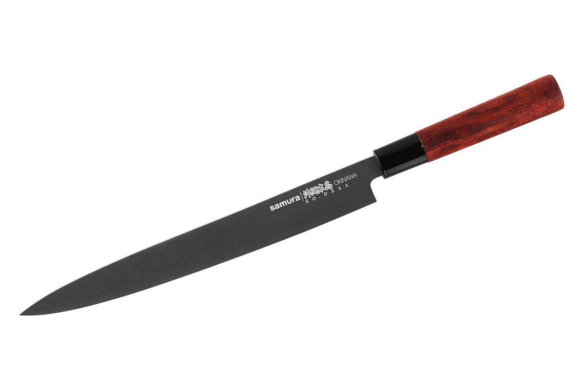 Cuțit Samura Okinawa Stonewash Yanaghiba 10.6"/270mm, AUS-8 HRC-58