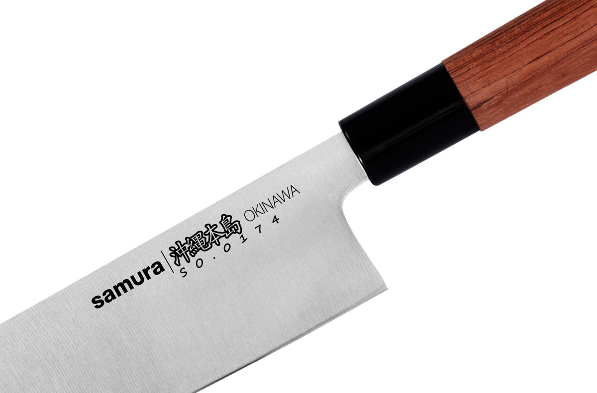 Cuțit Samura Okinawa Nakiri 6.8"/172mm, AUS-8 HRC-58