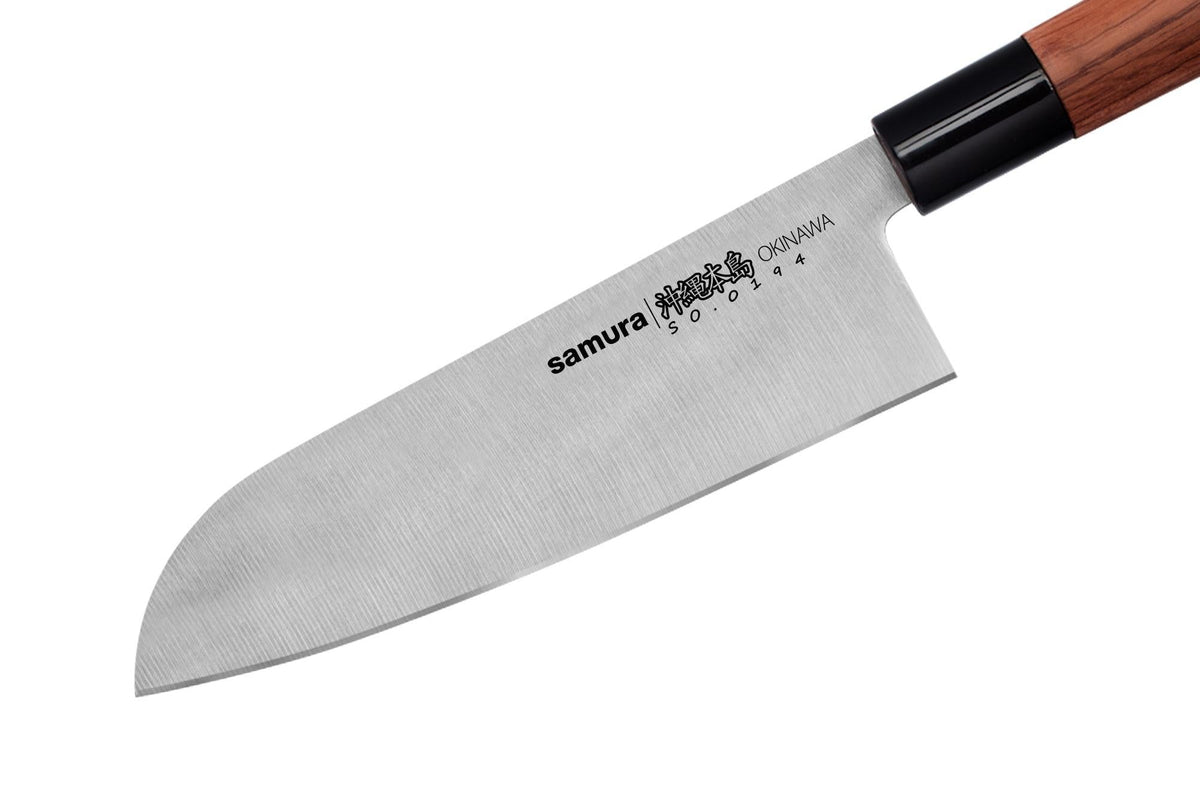 Cuțit Samura Okinawa Santoku 6.9"/175mm, AUS-8 HRC-58