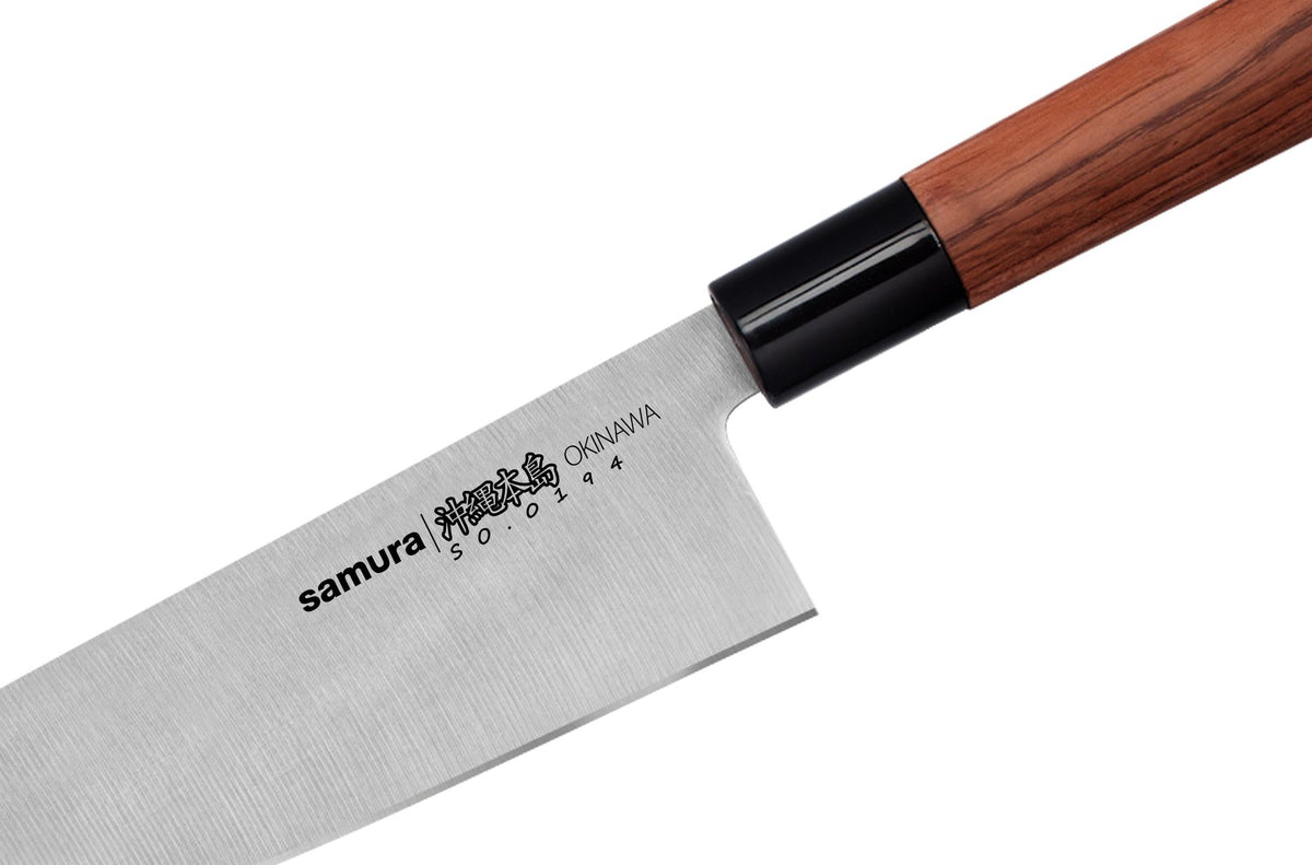 Cuțit Samura Okinawa Santoku 6.9"/175mm, AUS-8 HRC-58
