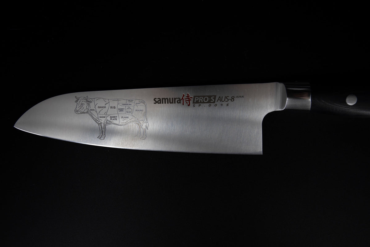 Cuțit Samura Pro-S Santoku 7"/175mm, AUS-8 HRC-58