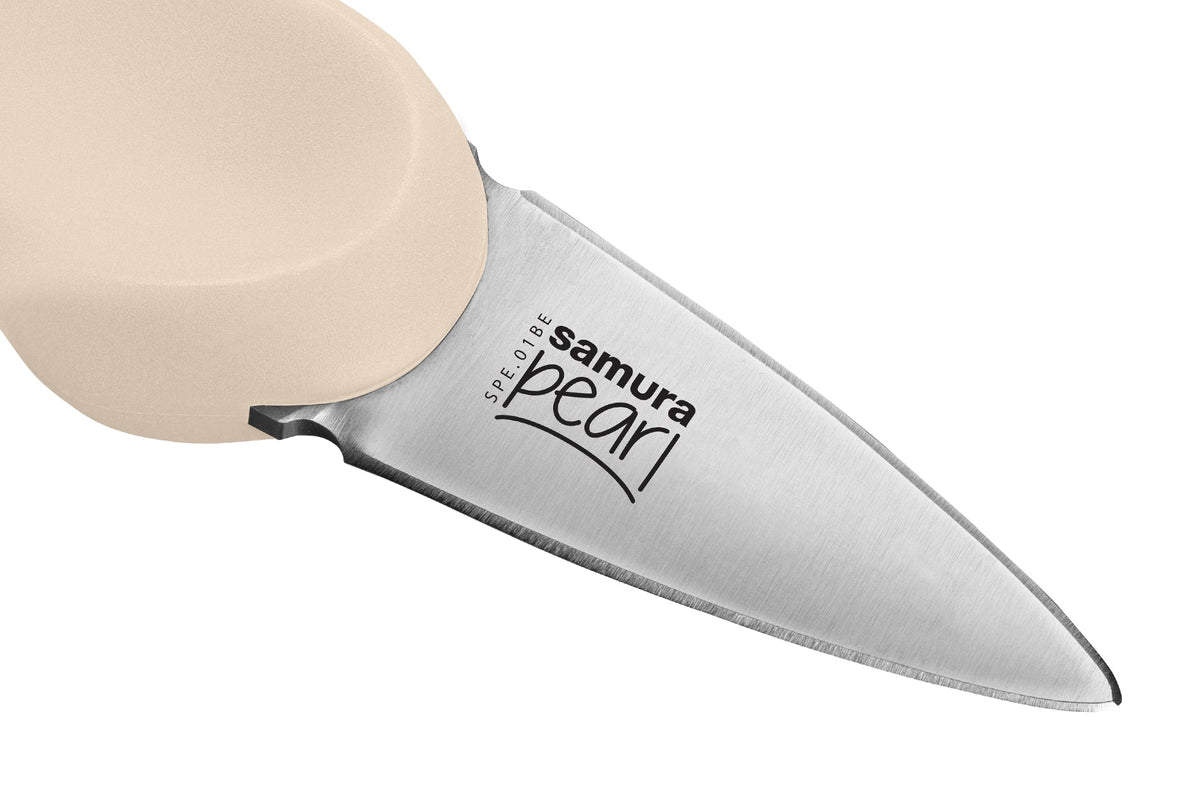 Cuțit Samura Pearl p/u stridii 3.0"/73mm, bej  AUS-8 HRC-59