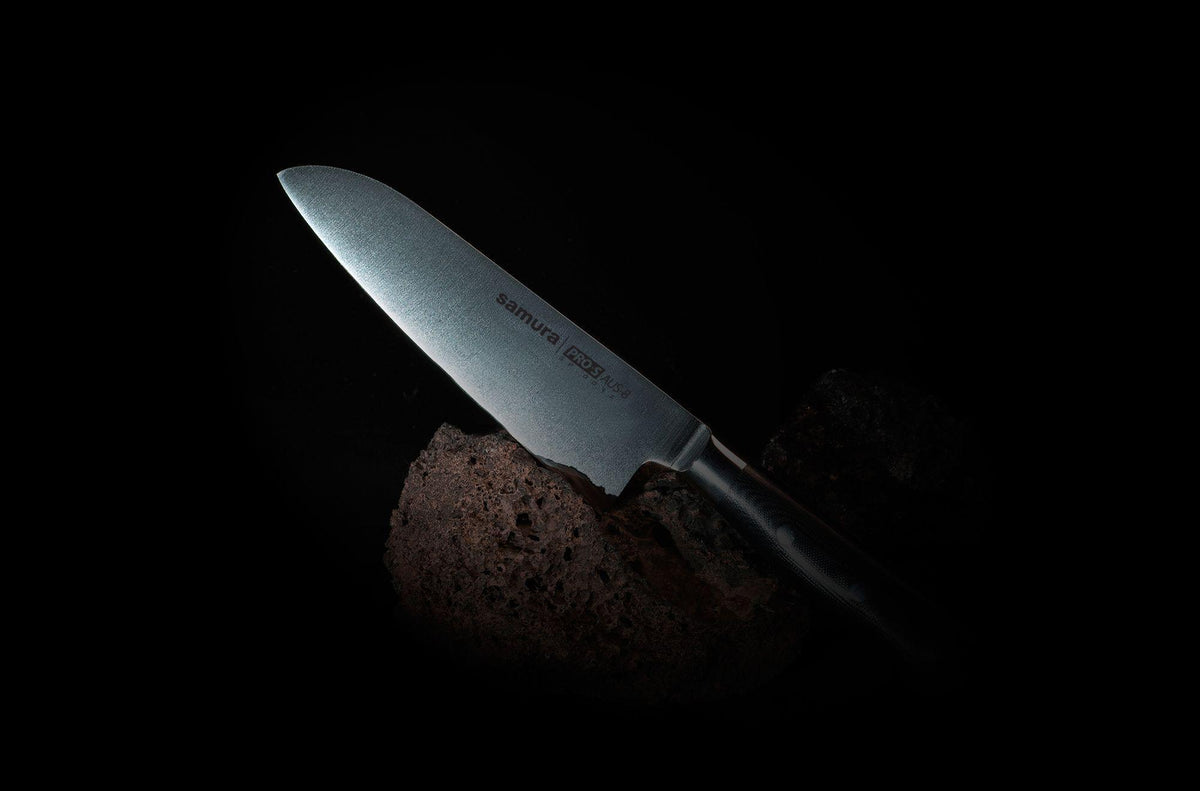 Cuțit Samura Pro-S Lunar Santoku 7.1"/180mm, VG-10 HRC-61