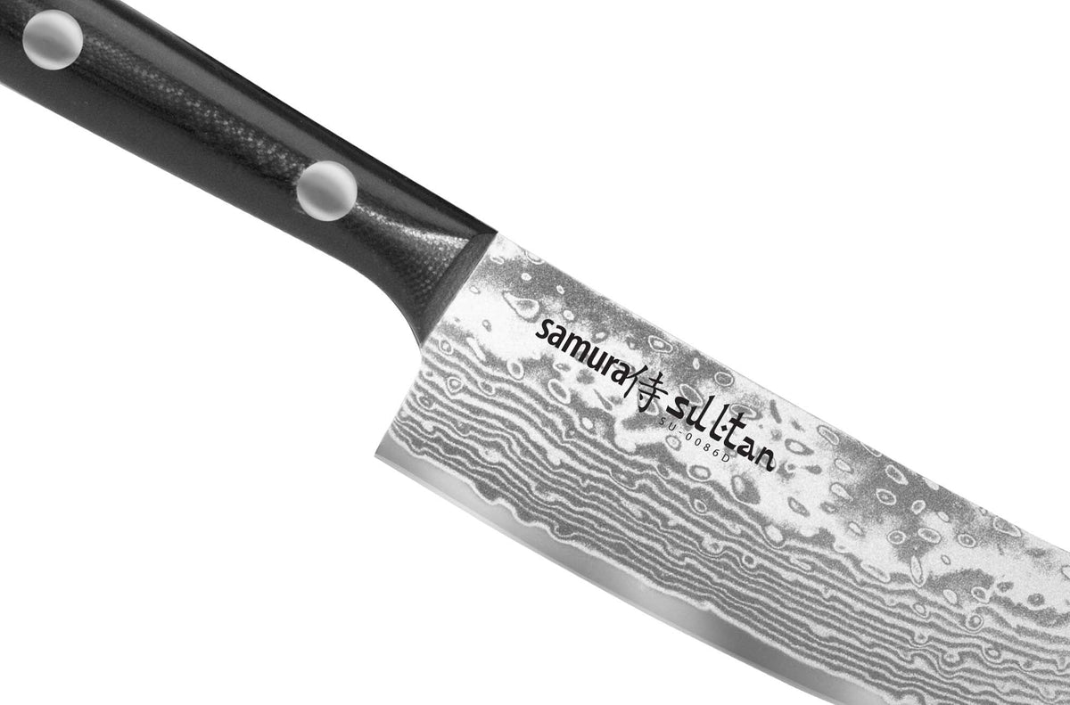 Cuțit Samura pichak Sultan negru 160mm, oțel Damasc VG-10 cu 67 de straturi, HRC-61
