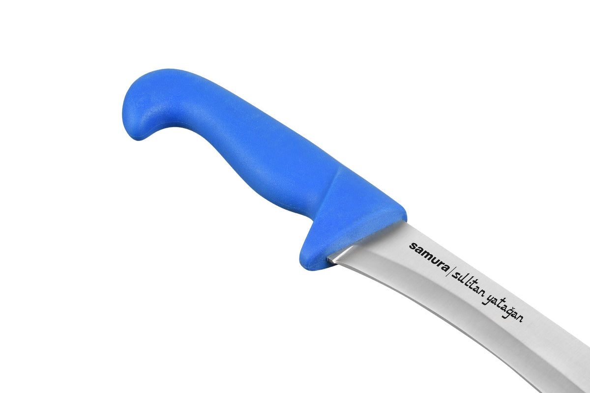 Cuțit Samura Sultan Pro Yatagan miner albastru 11.9"/301mm AUS-8 HRC-59
