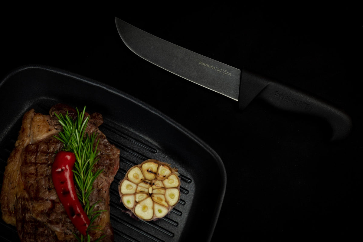 Cuțit Samura Sultan Pro Stonewash Pichak Chef 6.5"/166mm,  AUS-8 HRC-59
