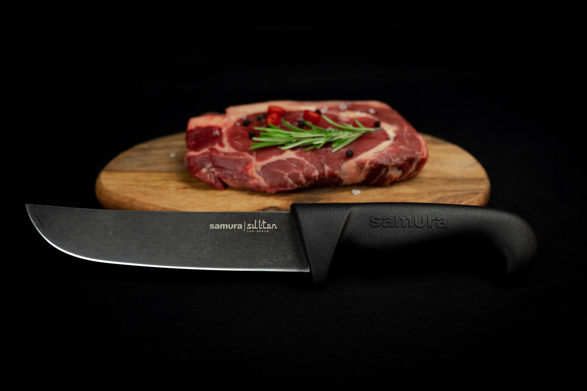 Cuțit Samura Sultan Pro Stonewash Pichak Chef 6.5"/166mm,  AUS-8 HRC-59