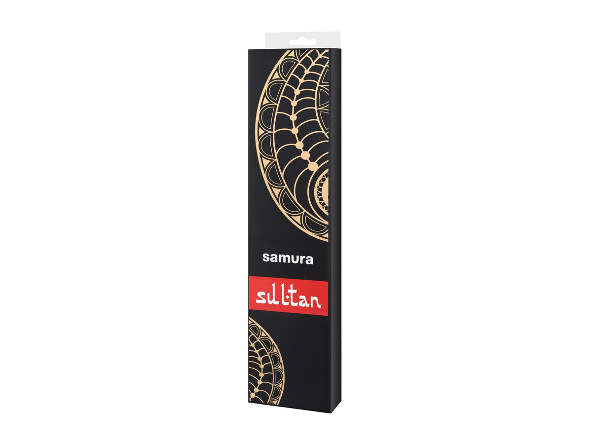 Cuțit Samura pichak Sultan long negru 210mm, oțel Damasc VG-10 67 de straturi, HRC-61