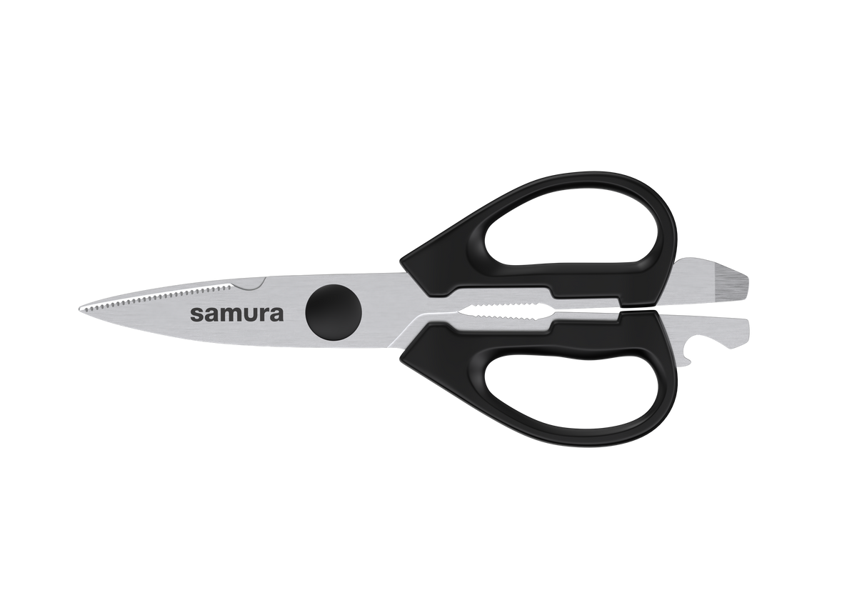 Set Samura Mojo, 6 cuțite, 1 foarfeca, 1 musat, 1 suport