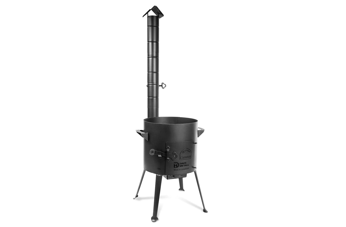 Soba cu cos de fum pentru ceaun 10L