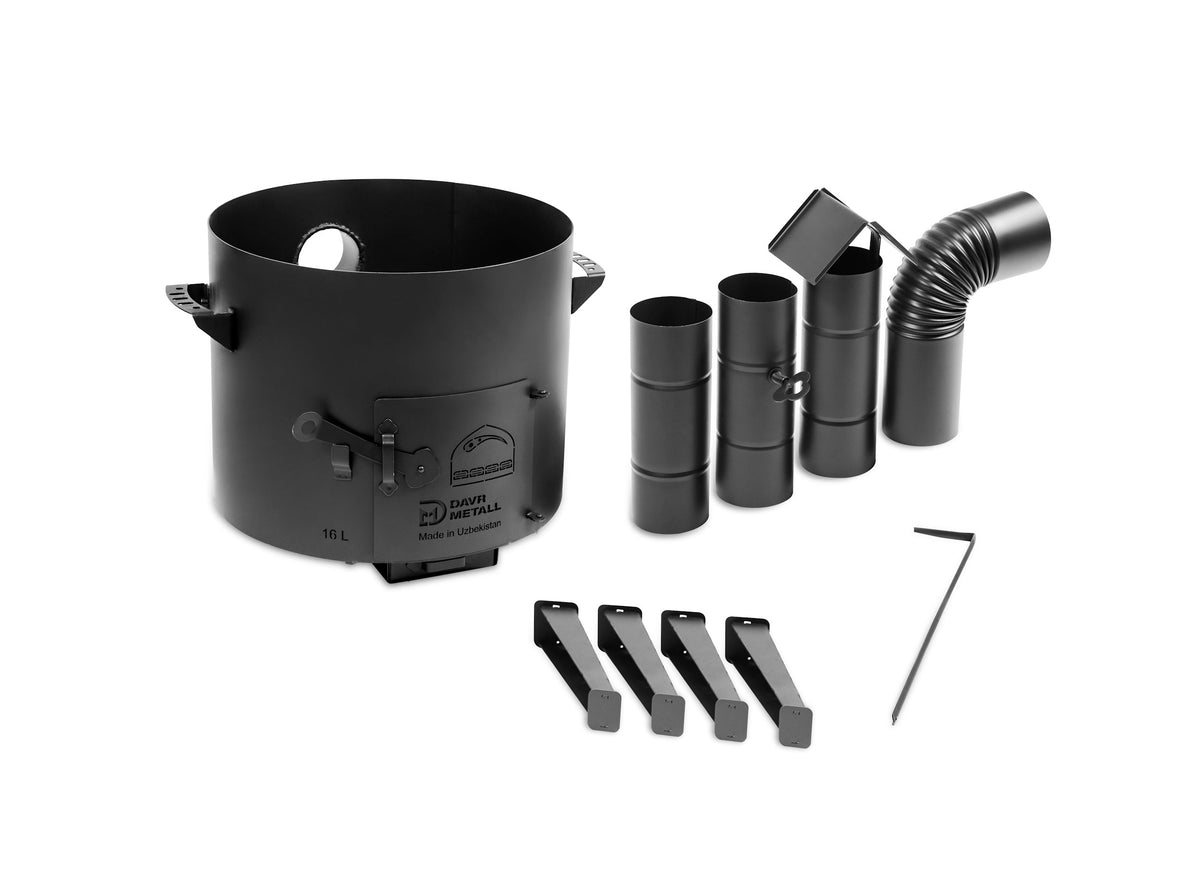 Soba cu cos de fum pentru ceaun 16L