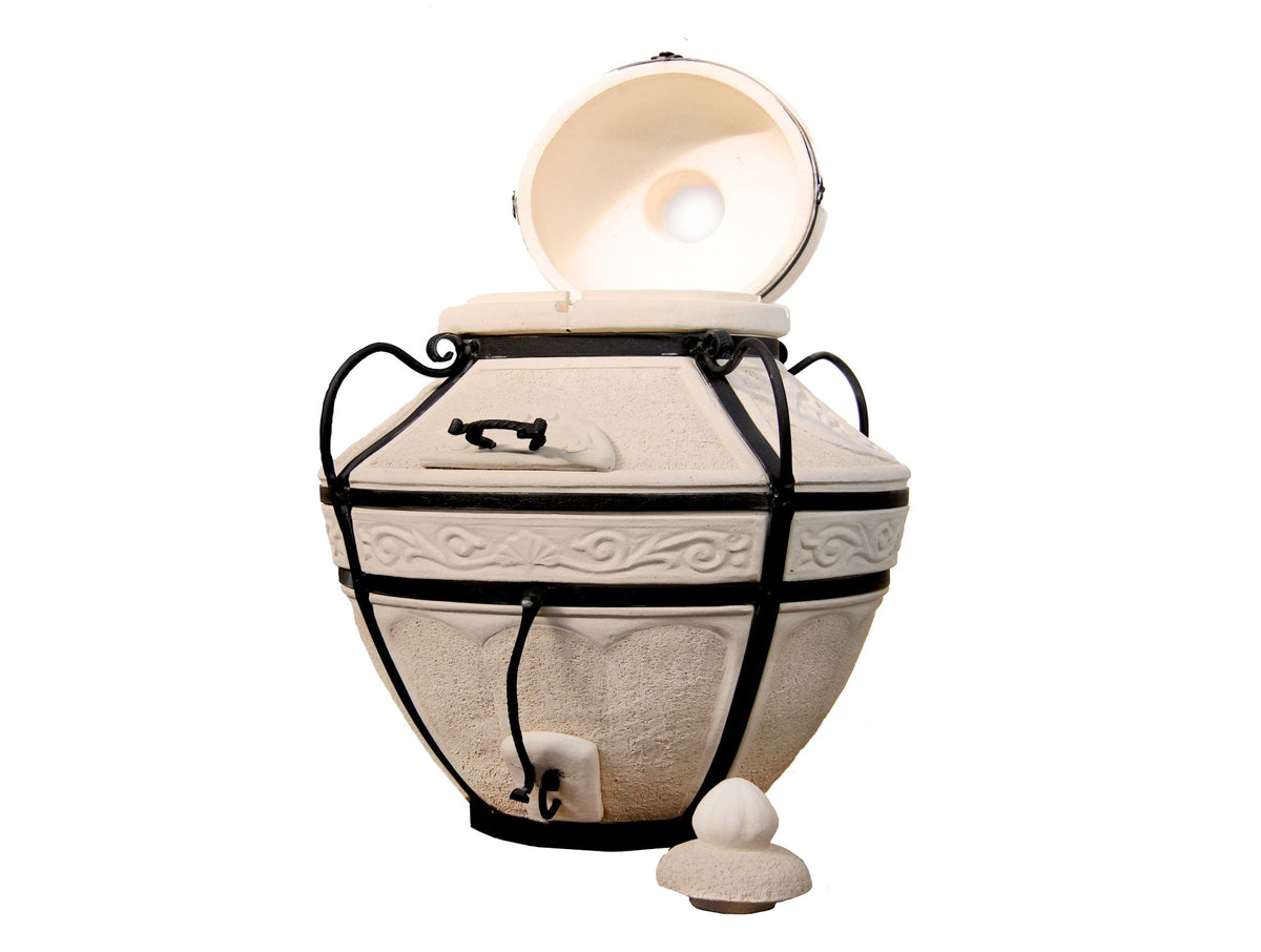 Tandoor Aladin cu capac rabatabil complect cu suport pt tandoor