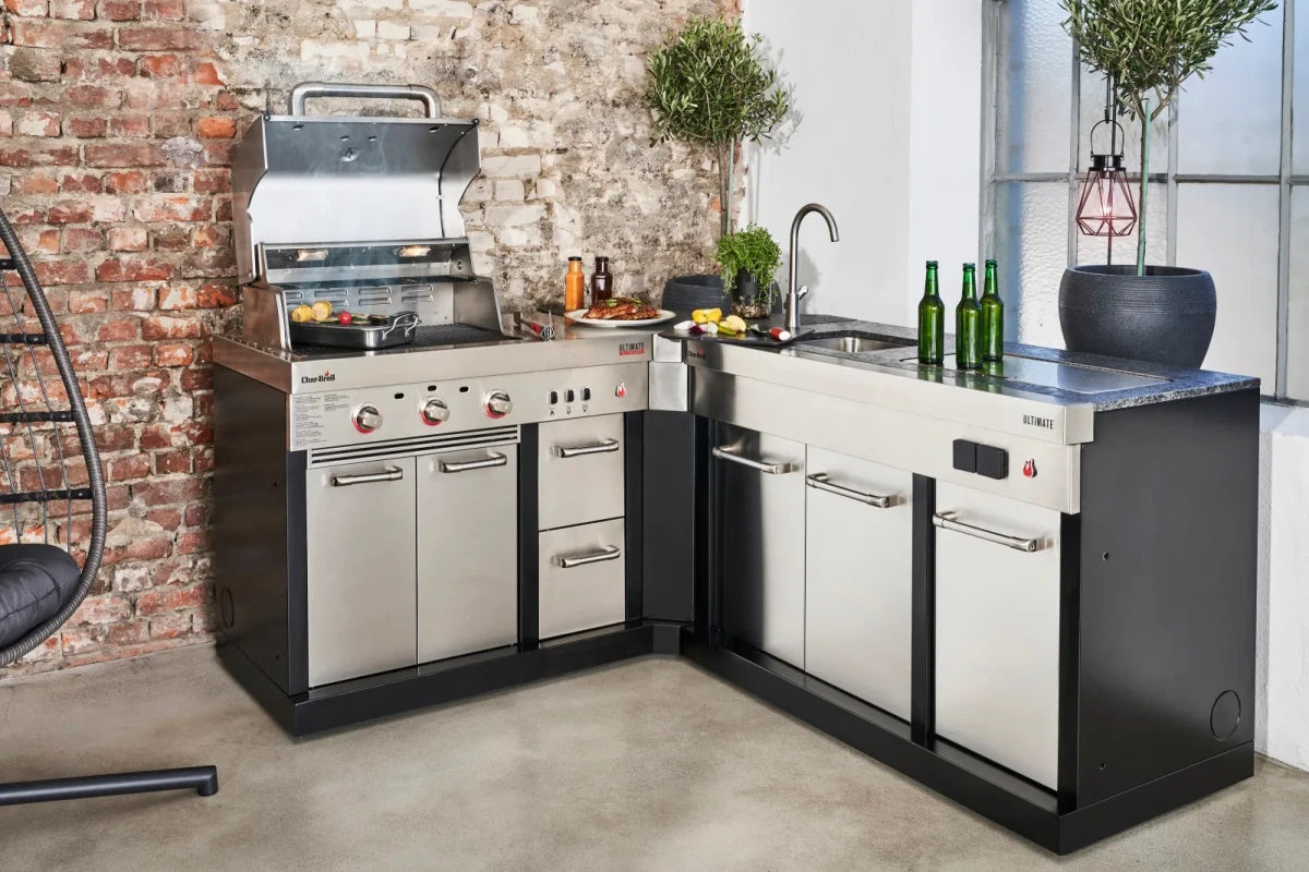 Bucătărie exterioară modulară Char-Broil Ultimate 3200 140906 TRU-Infrared™ – Grătar pe gaz, 3 arzătoare, inox 304 non-magnetic