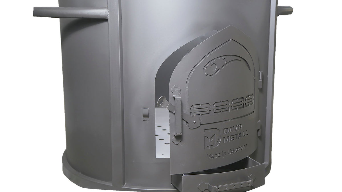Soba cu cos de fum pentru ceaun 100L