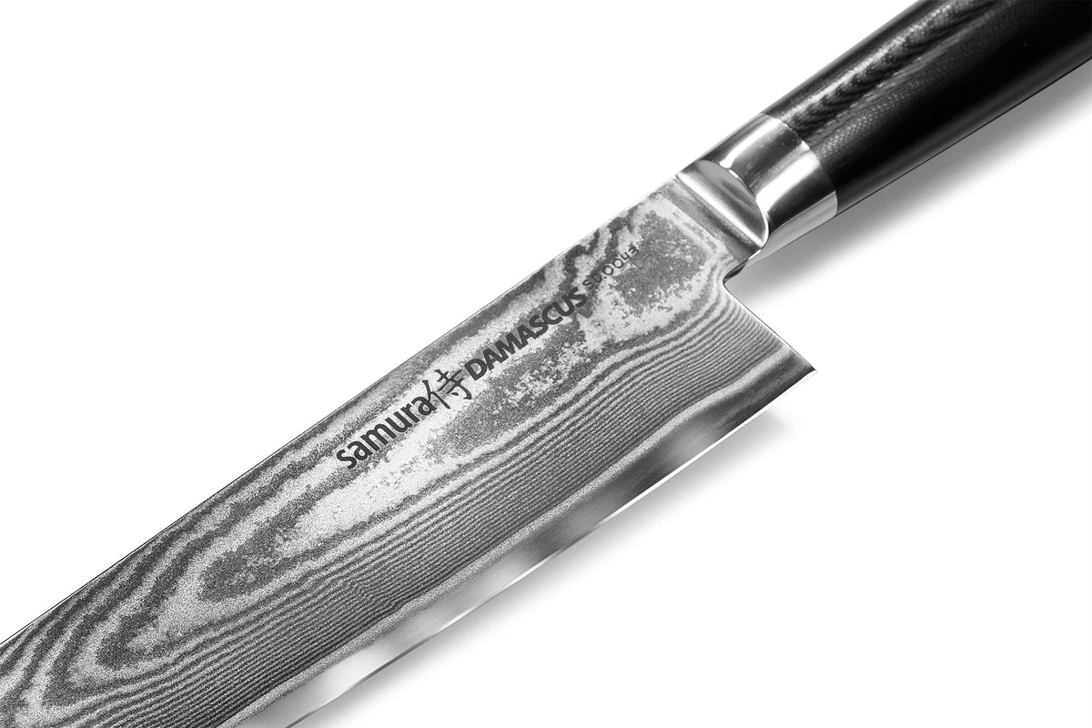Cuțit Nakiri Samura Damascus, 6/167mm, oțel Damasc VG-10 cu 67 de straturi, HRC-61