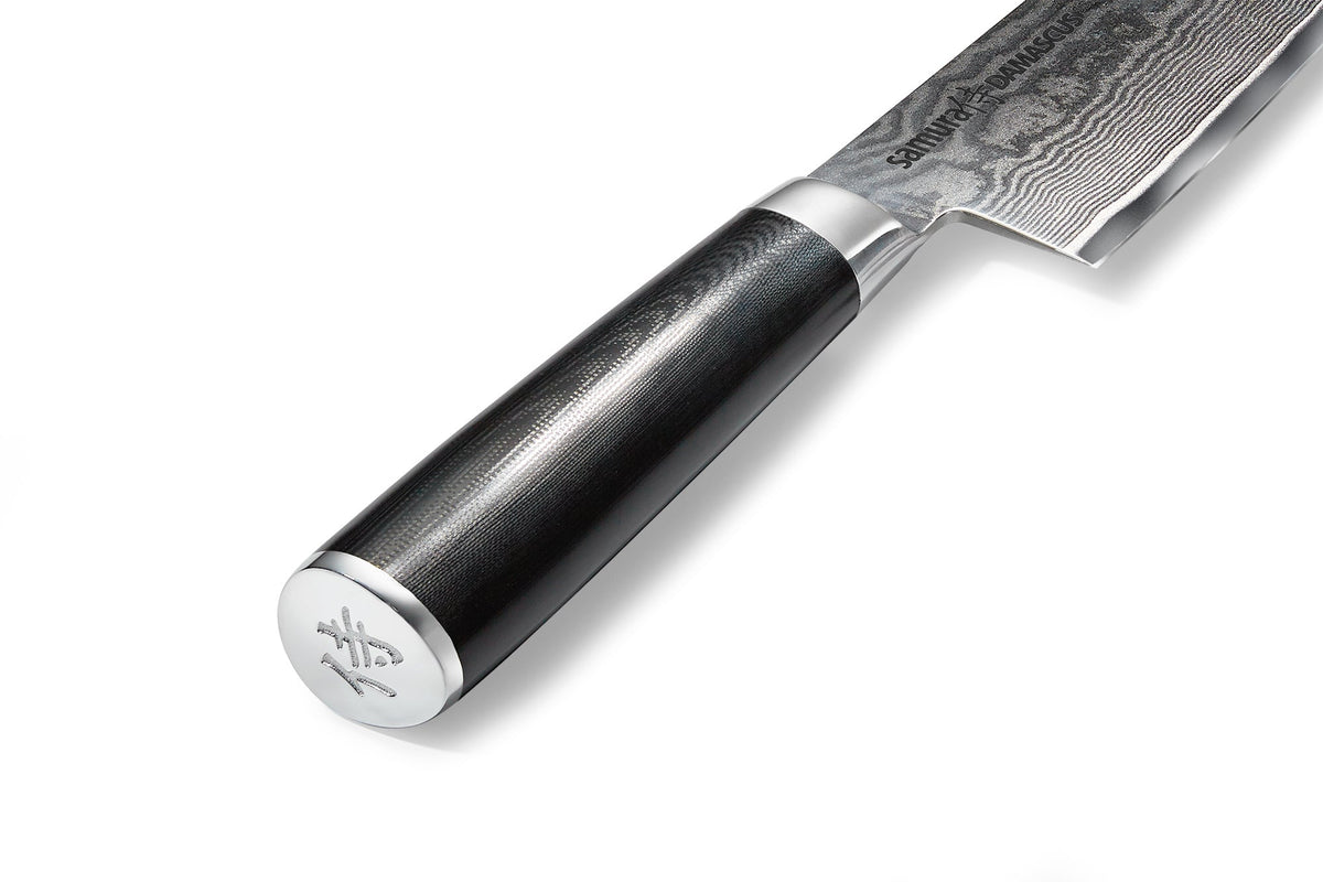Cuțit Nakiri Samura Damascus, 6/167mm, oțel Damasc VG-10 cu 67 de straturi, HRC-61