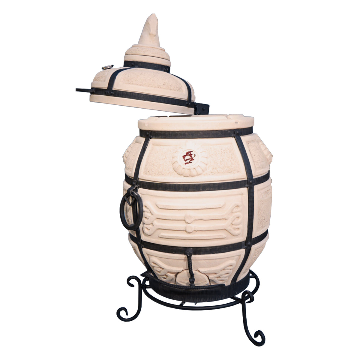 Tandoor Poruchik cu capac rotativ