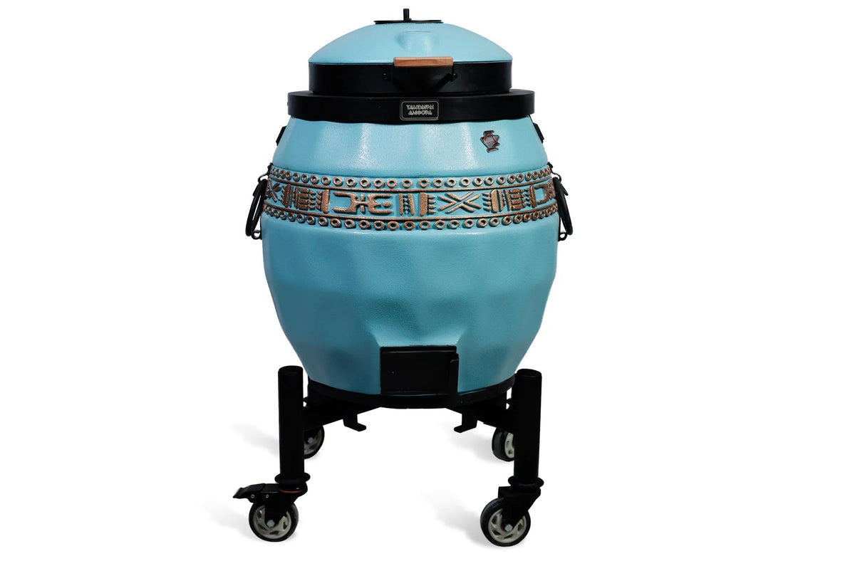 Tandoor izolat Sarmat culoare tiffany cu capac rabatabil